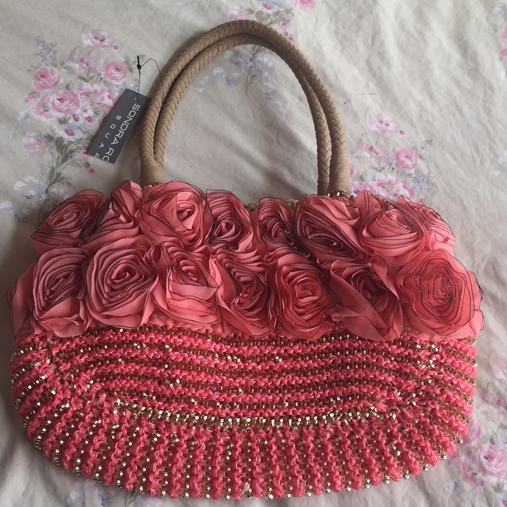 Beaded flower bag